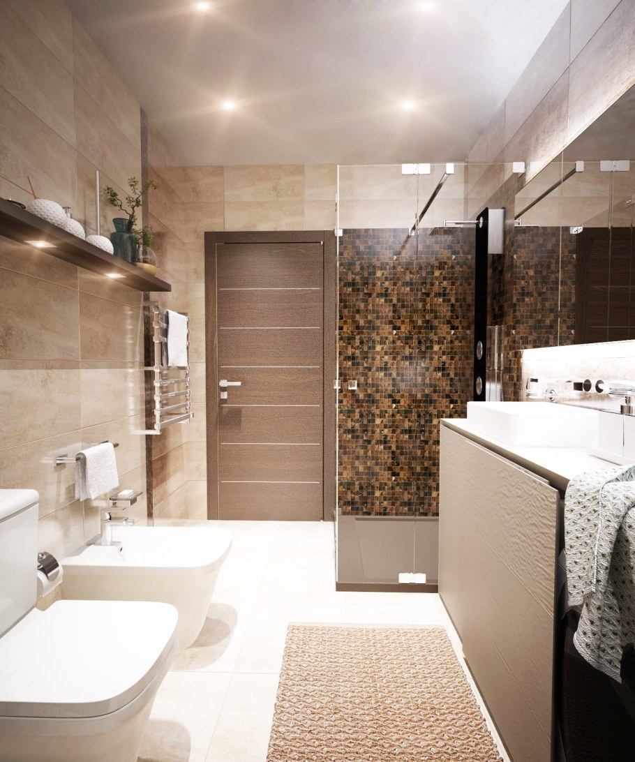 Дизайн проект ванной комнаты