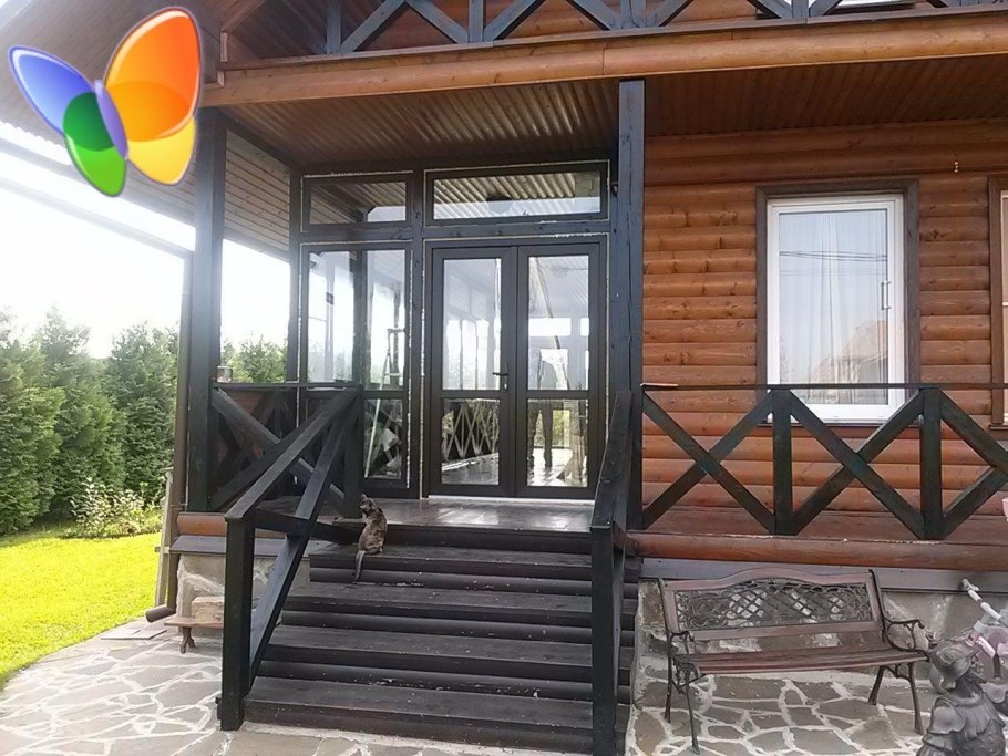 Входная группа с открытой верандой