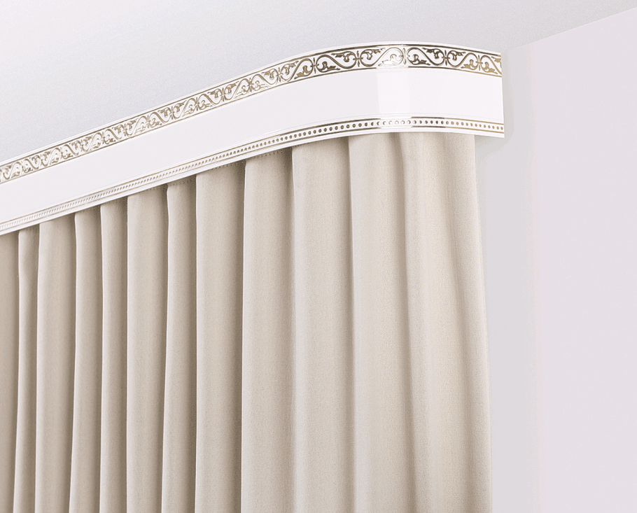 Карниз потолочный 2-х рядный 3м