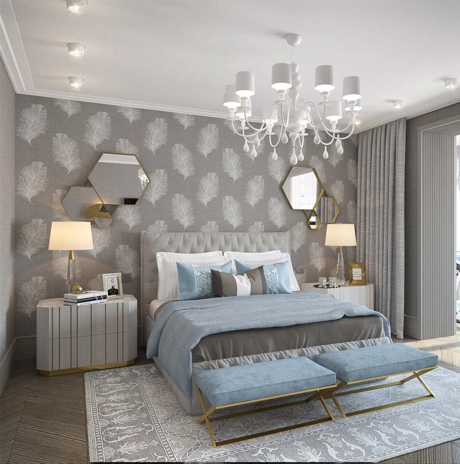 Интерьер в жемчужно серых тонах