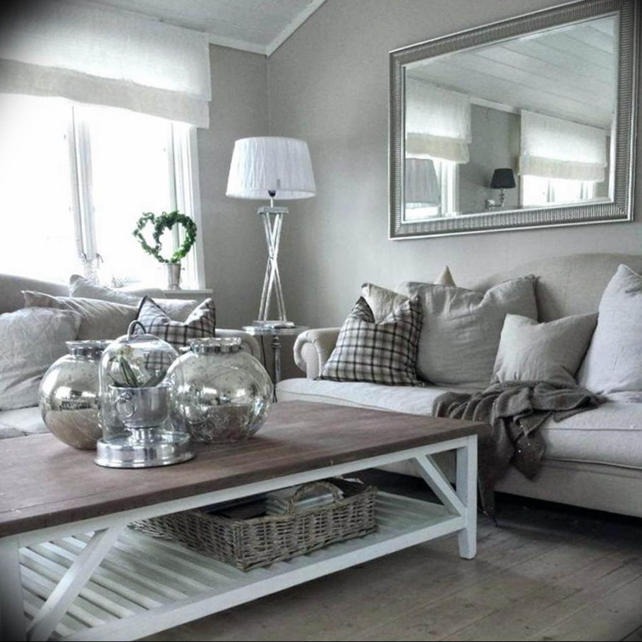 Уютный интерьер в серых тонах