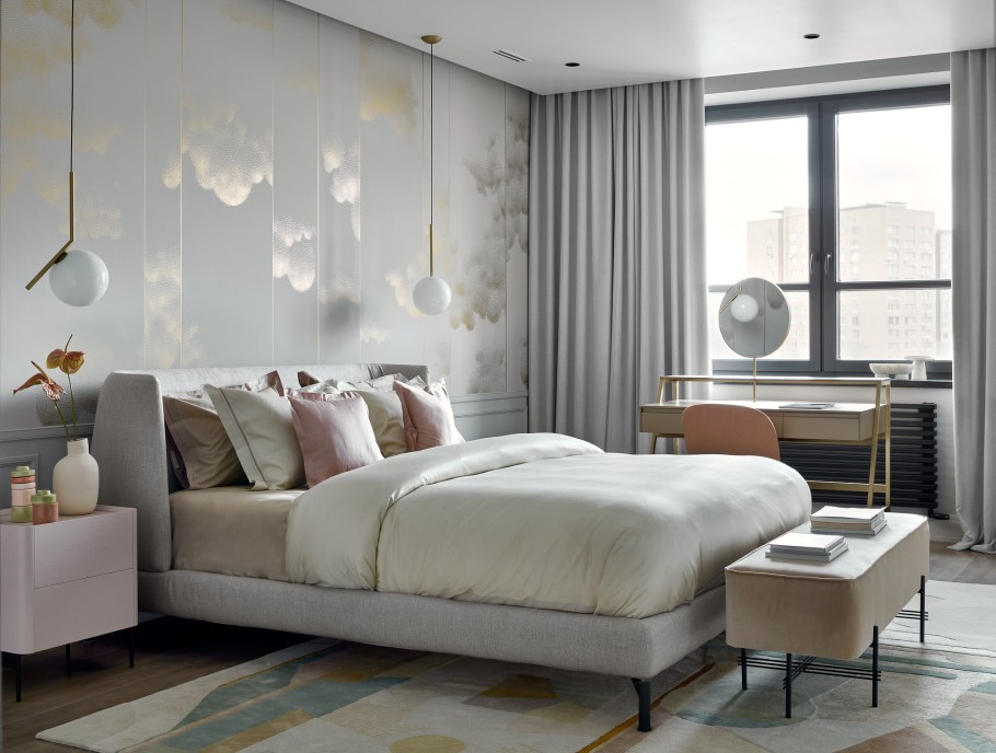 Жемчужно-серый цвет в интерьере