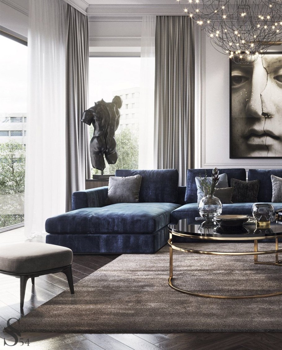 Стильный интерьер гостиной