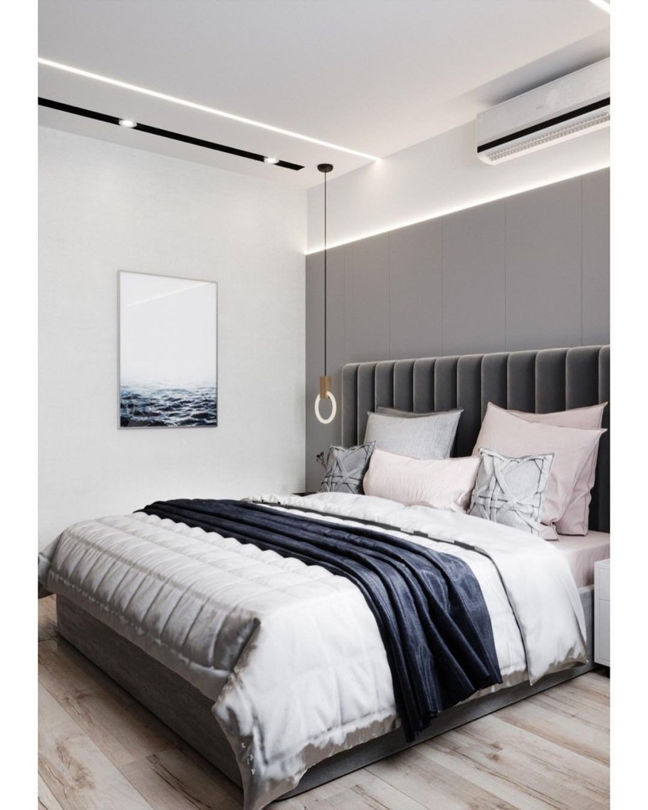 Серая спальня