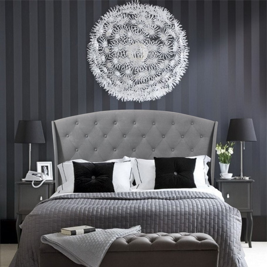 Спальня в сером цвете