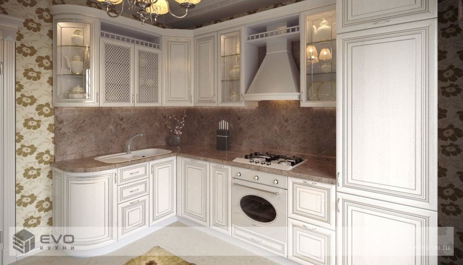 Кухни классические светлые