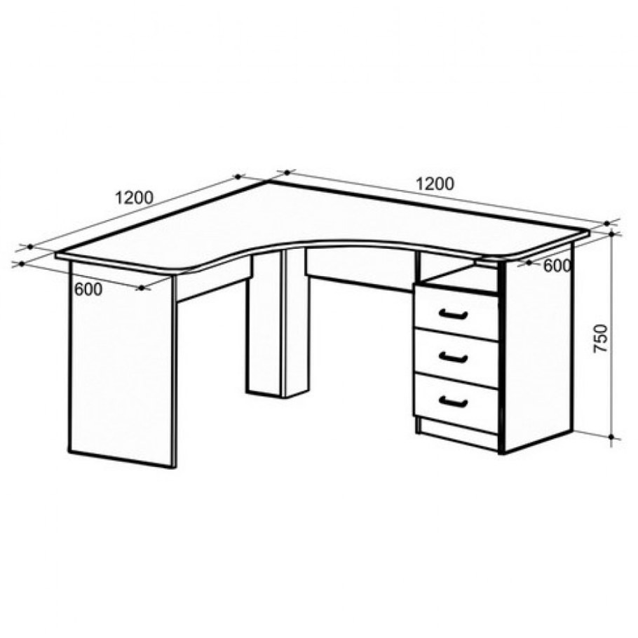 Стол компьютерный угловой Мебельсон