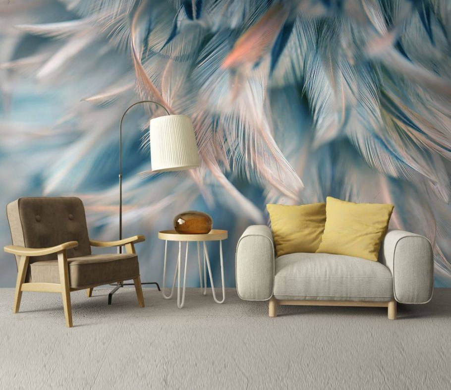 Спальня с перьями