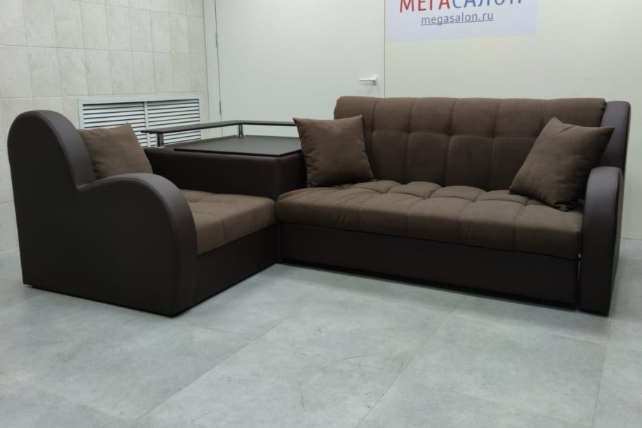 Диван Барон угловой серый