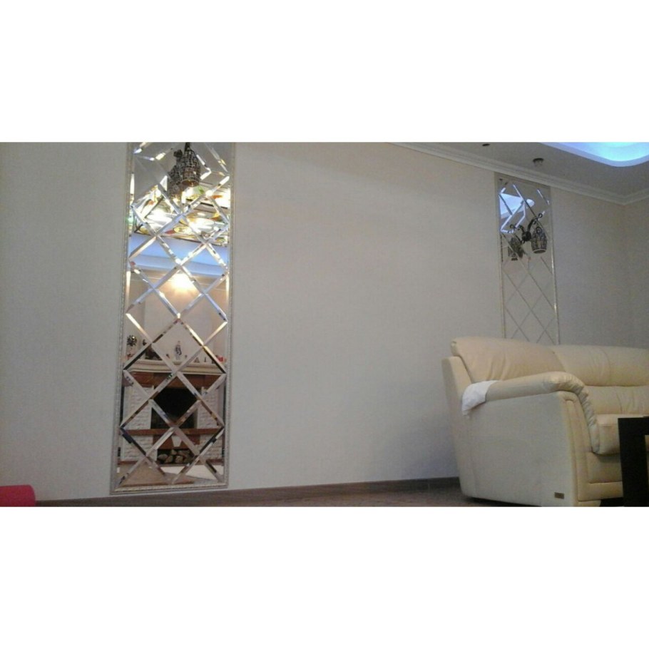 Зеркальная плитка 20х20 с фацетом