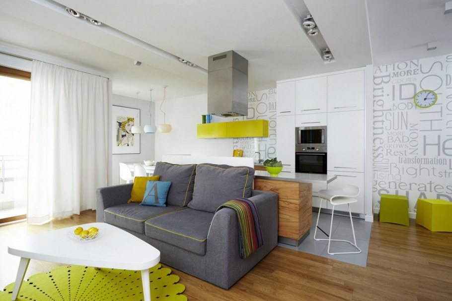 Интерьер квартиры студии 23 кв