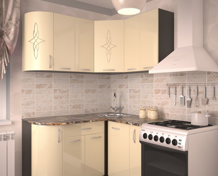 Альфа кухонный гарнитур ваниль