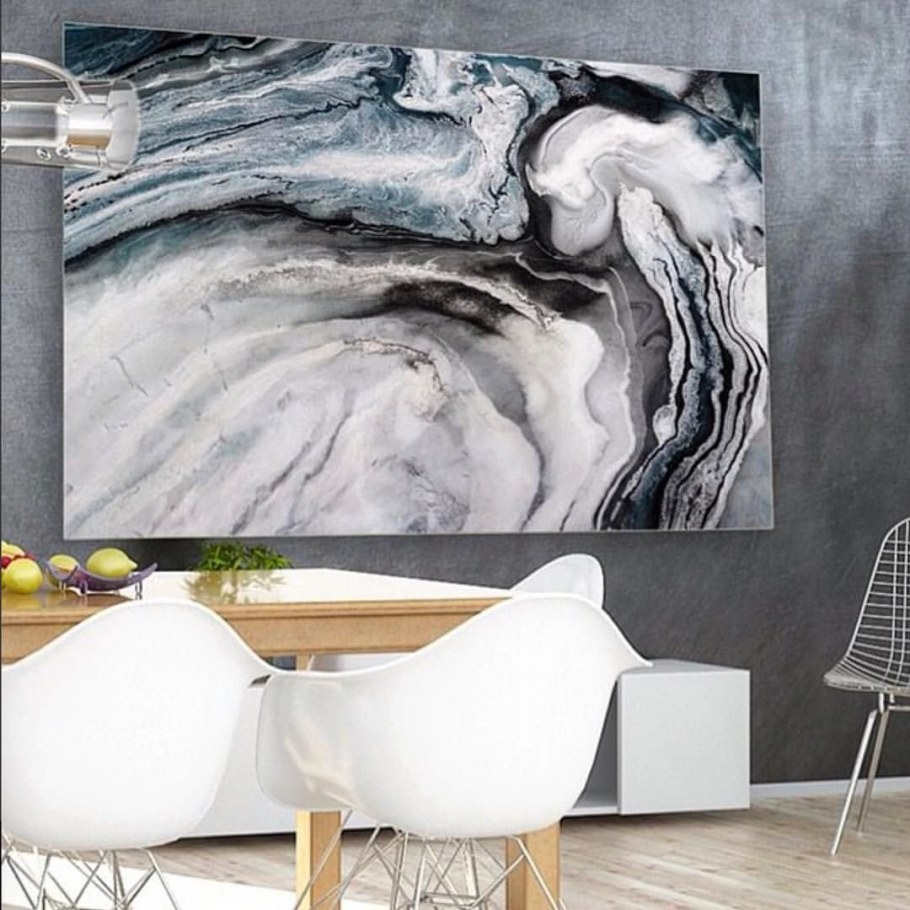 Мраморные картины в интерьере