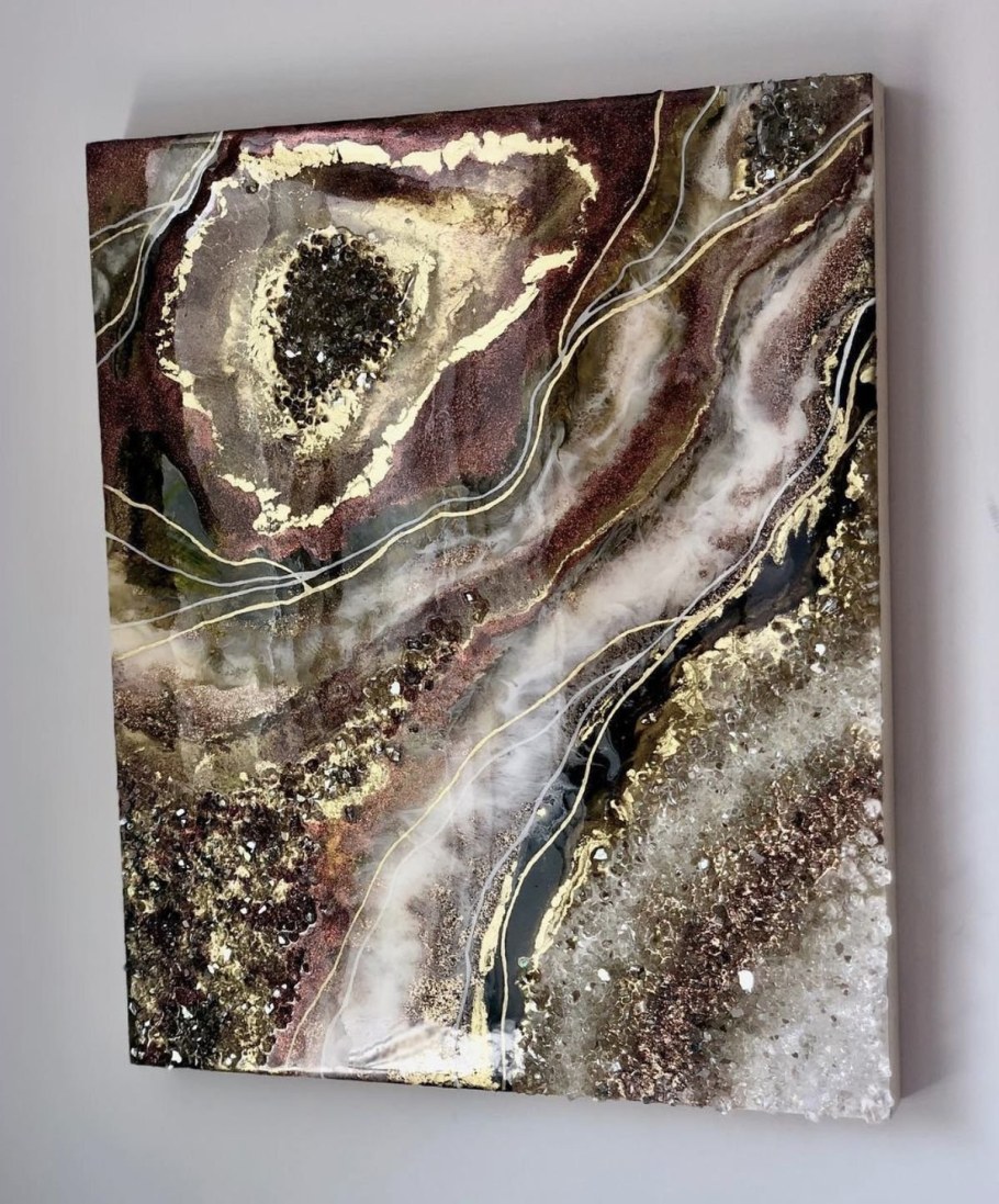 Жеода в технике Resin Art