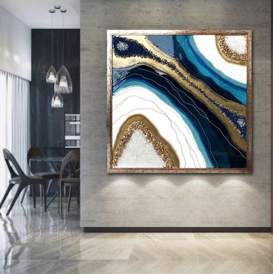 Ресин-арт: интерьерная картина