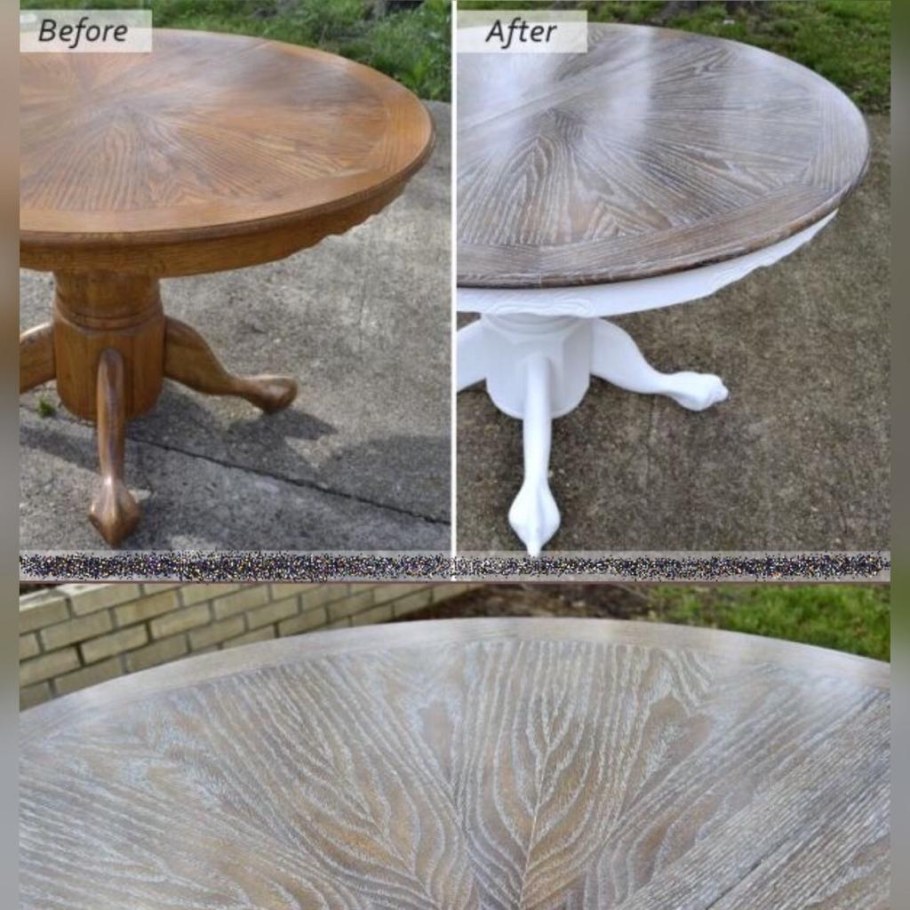 Круглый стол покрасить