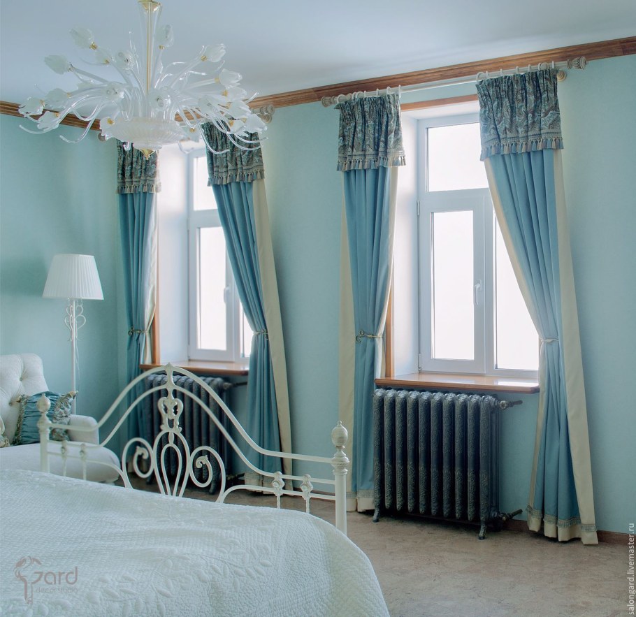 Шторы бирюзового цвета