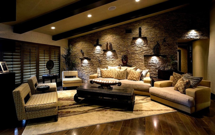 Камень в интерьере