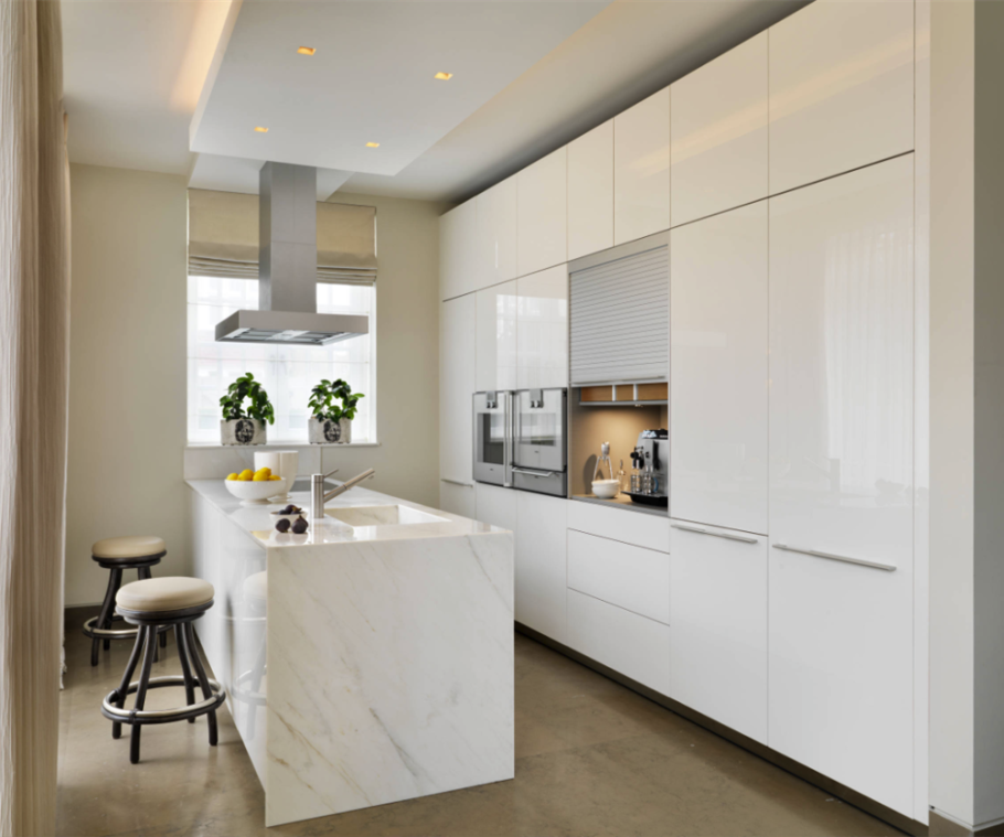 Белые кухни в современном стиле