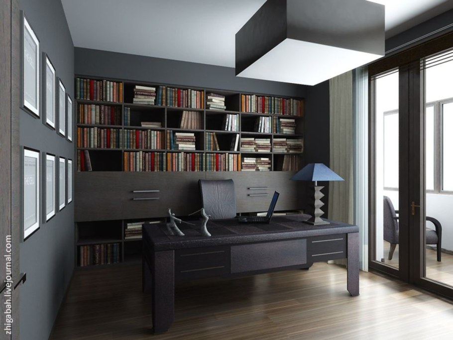 Минимализм в интерьере кабинета