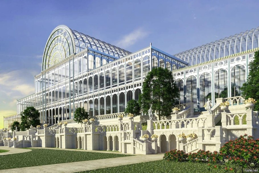 Хрустальный дворец в Лондоне 1851