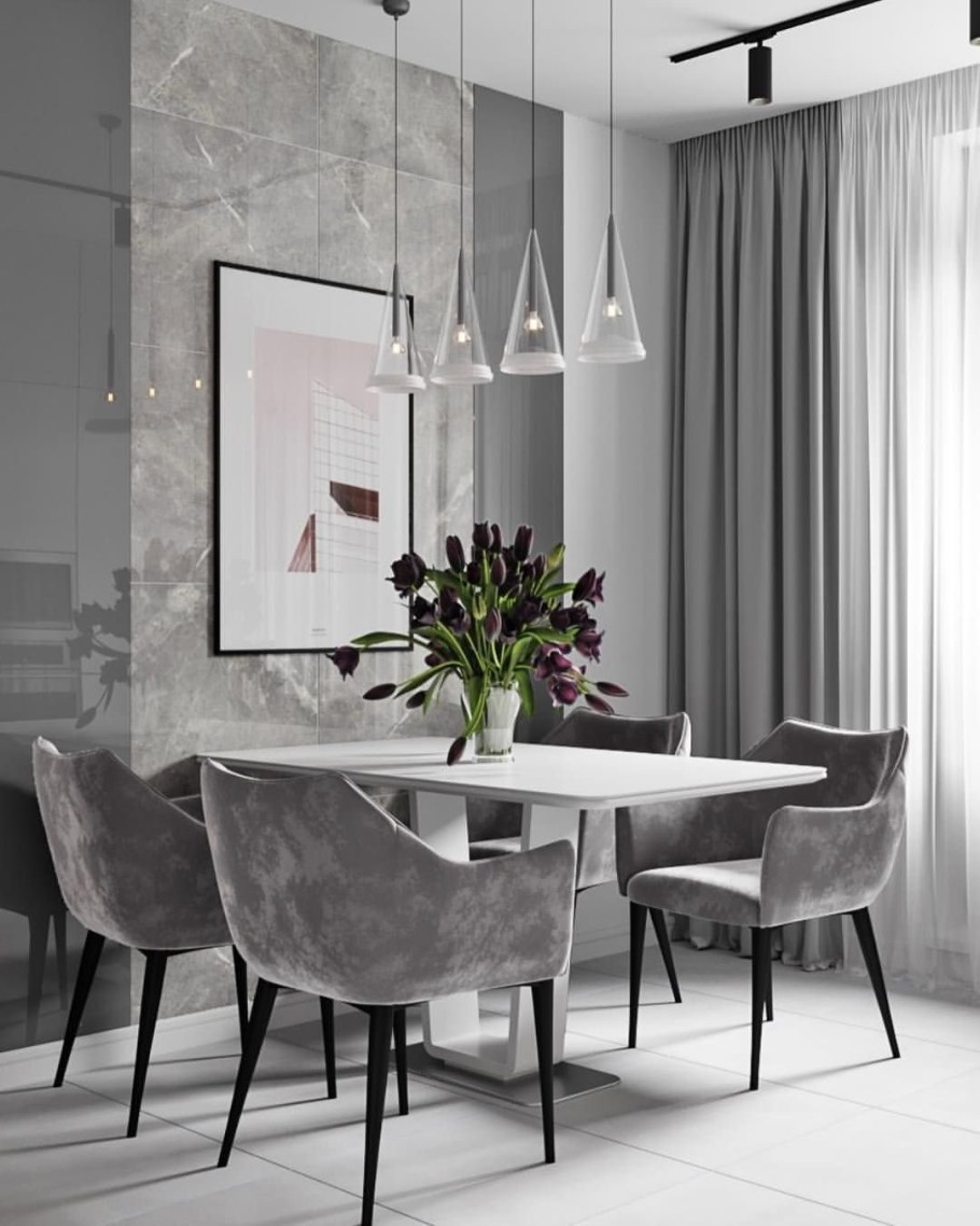 Серый интерьер