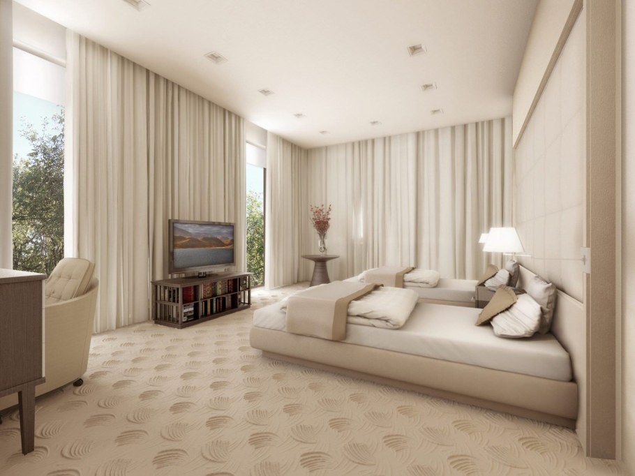 Визуализации бежевого интерьера