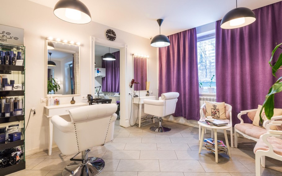 Интерьеры парикмахерских