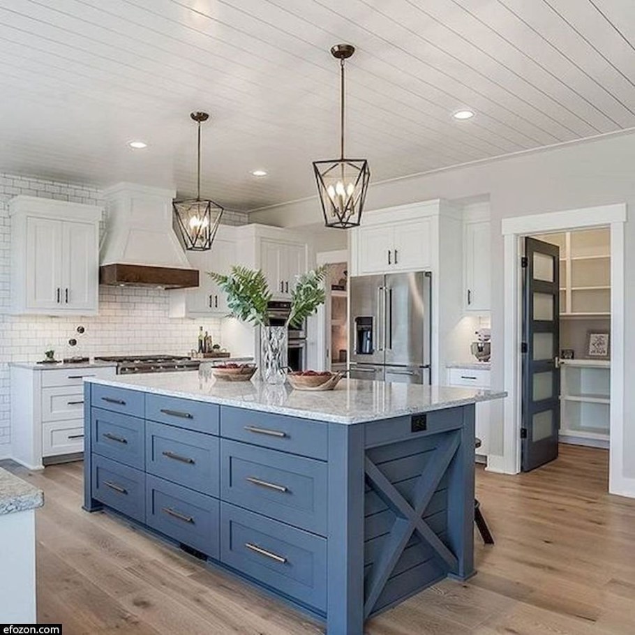 Голубые кухни