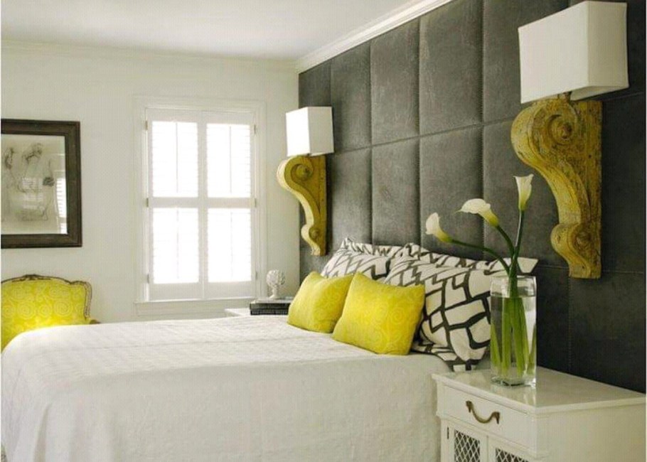 Зеленый в интерьере спальни