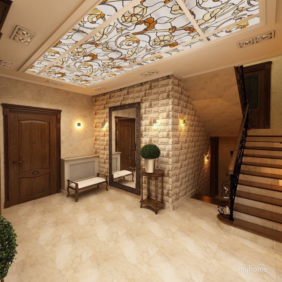 Интерьер прихожей в частном доме