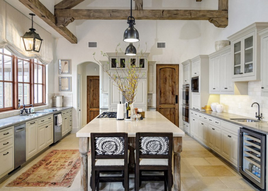 Интерьер рустикальный стиль Шале кухня