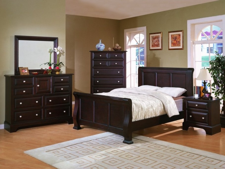 Коричневая мебель в интерьере