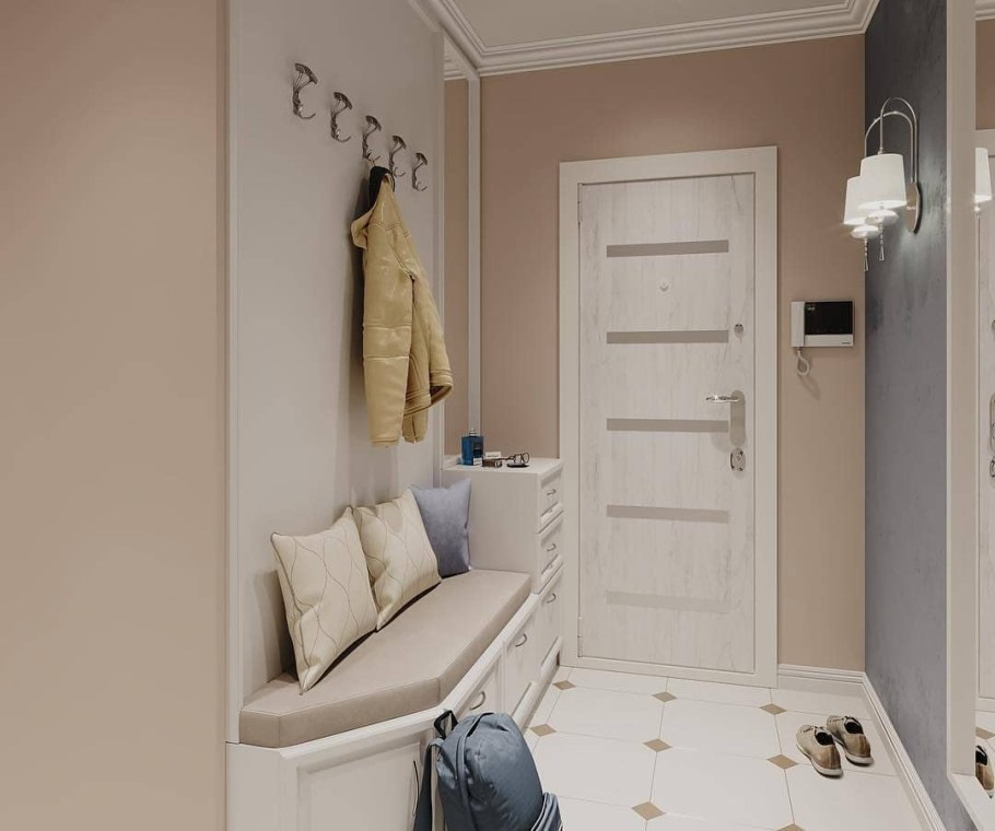 Современная маленькая прихожая