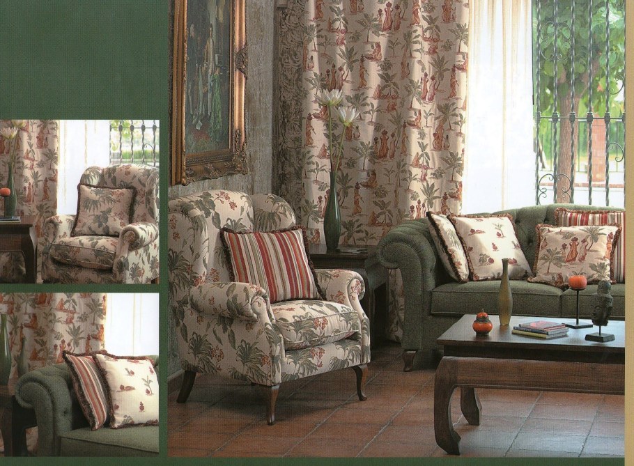 Шторы гобелен в интерьере