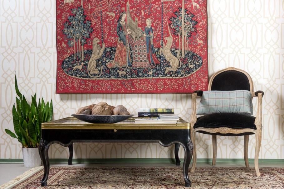 Настенный ковер в интерьере