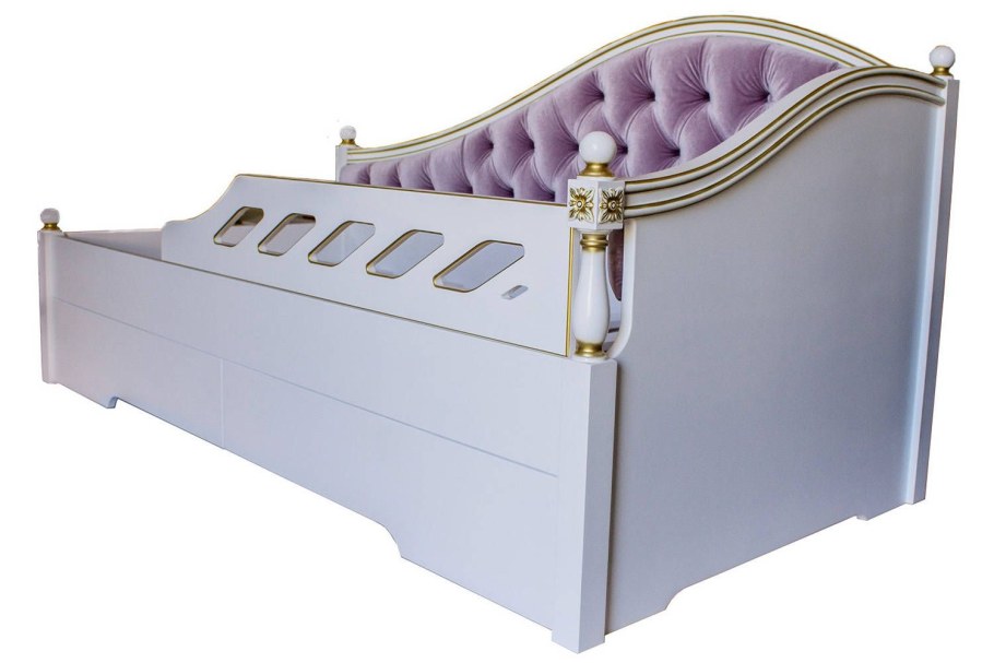 Кровать детская 160*80 с каретной стяжкой