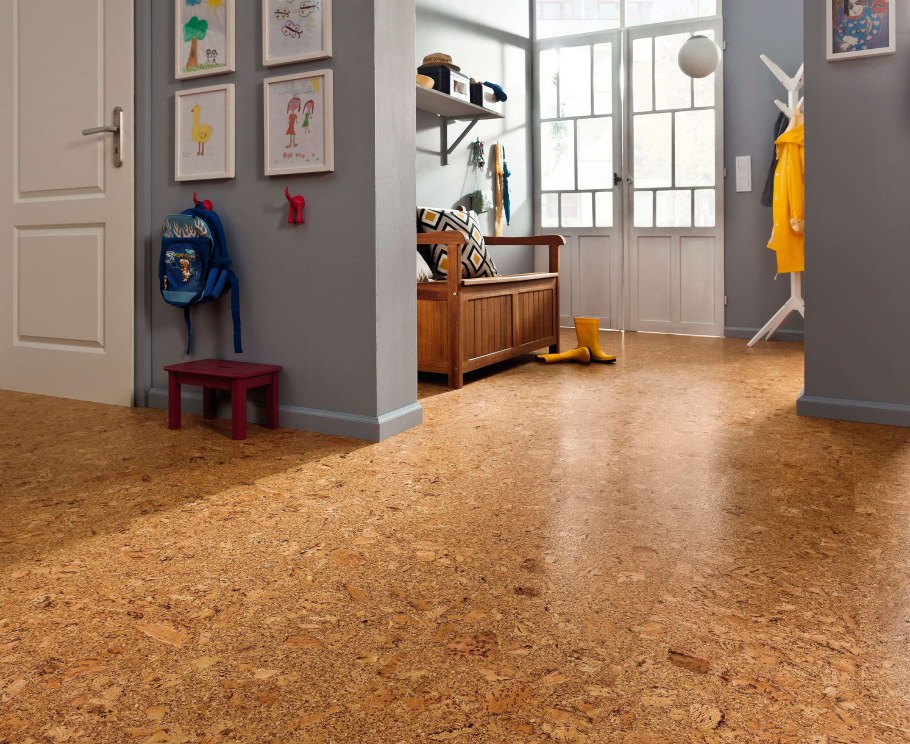 Пробковый пол в интерьере фото