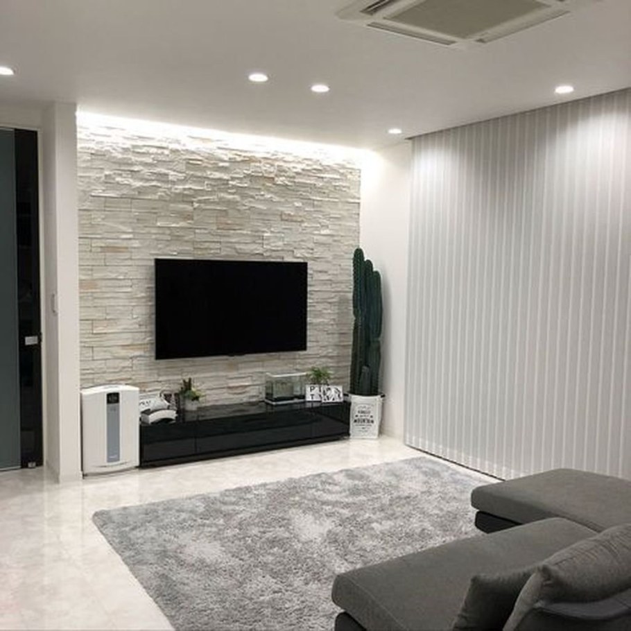 Декор зоны телевизора