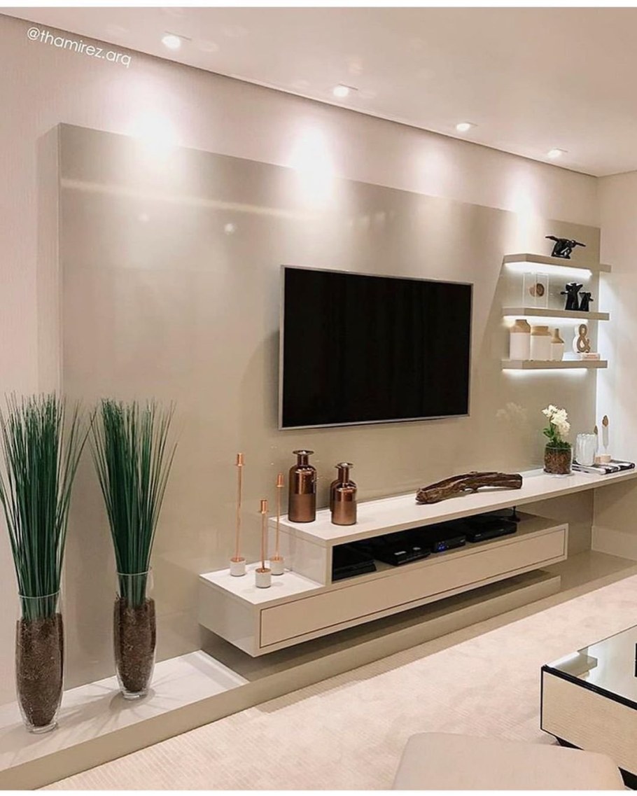 Гостиная зона телевизора