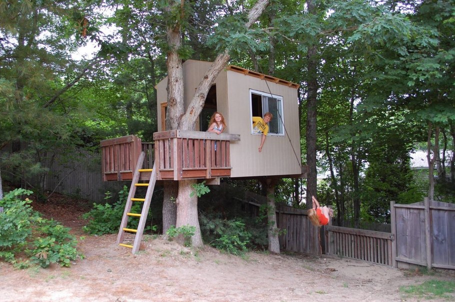 Детский домик шалаш на дереве