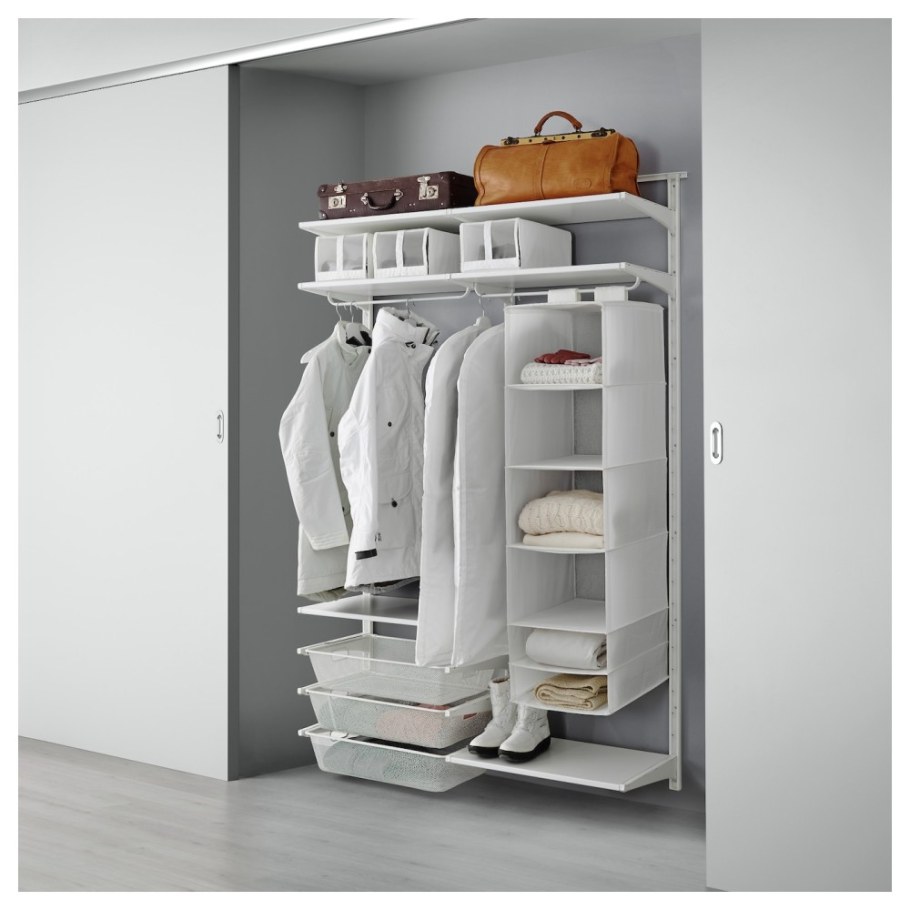 Гардеробная икеа АЛЬГОТ