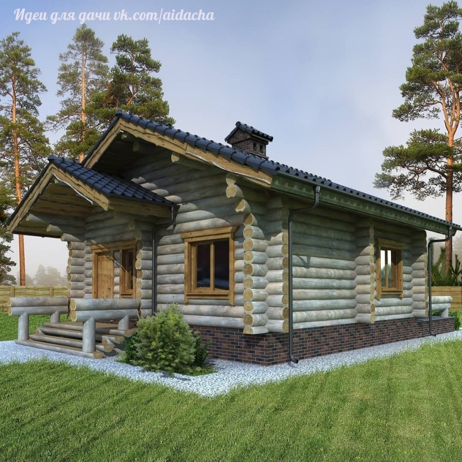 Русская изба пятистенок