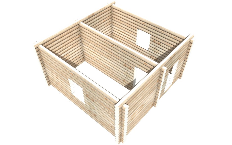 Сруб пятистенок 6х8 планировка