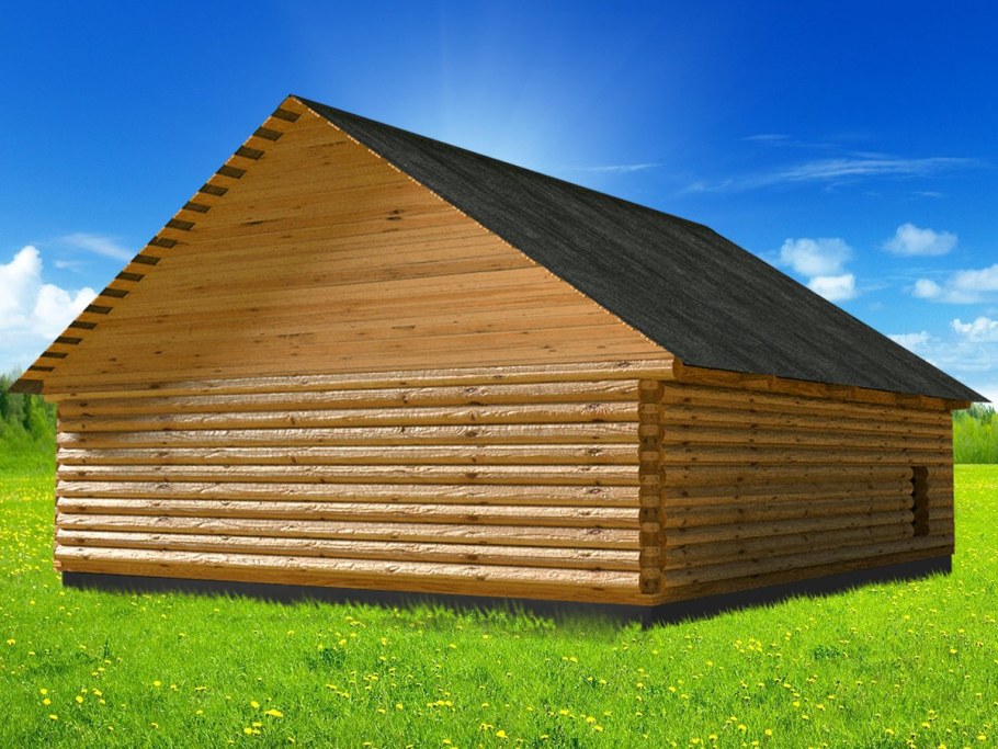 Сруб пятистенок 8х9