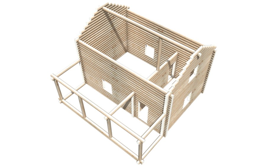 Сруб 6х9 пятистенок планировка