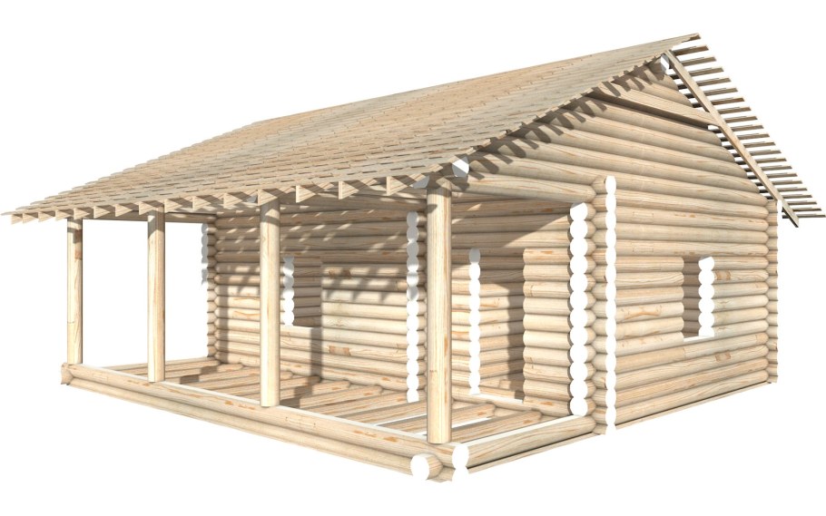 Сруб 6 на 6 пятистенок