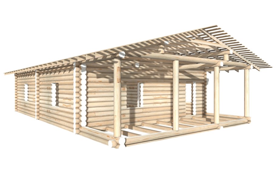 Баня 6х6 пятистенок