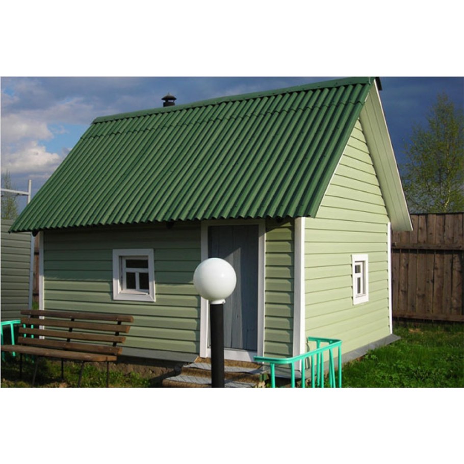 Дачный домик обшитый сайдингом