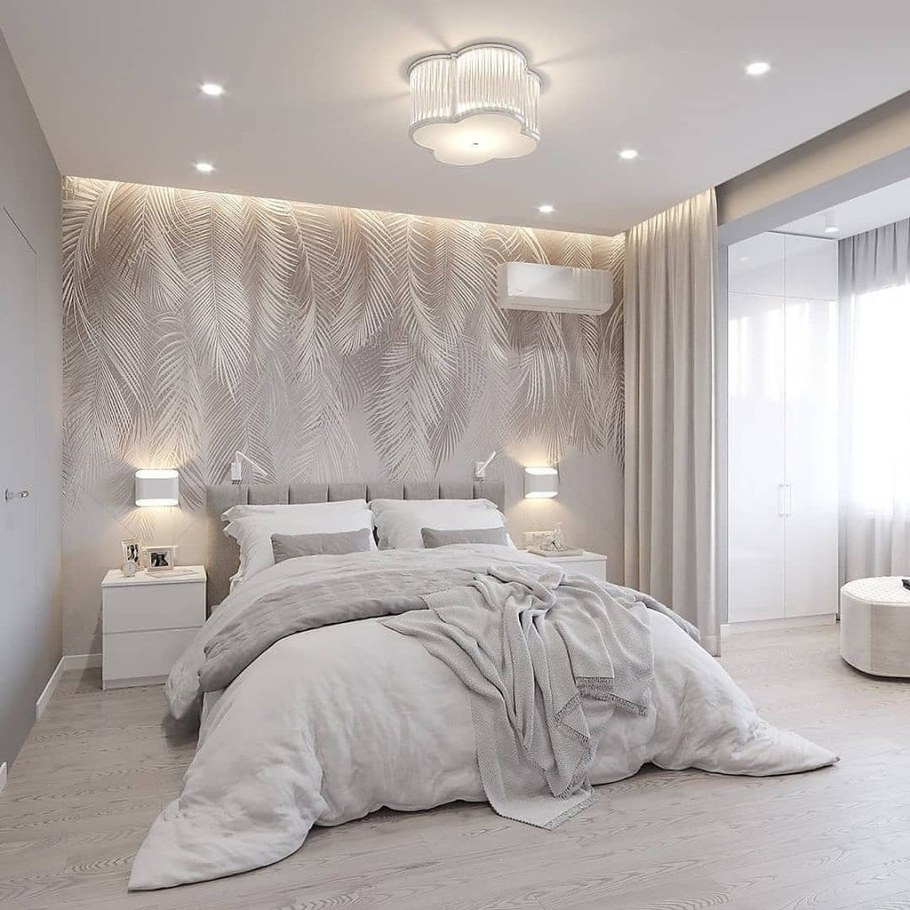 Интерьер светлой спальни